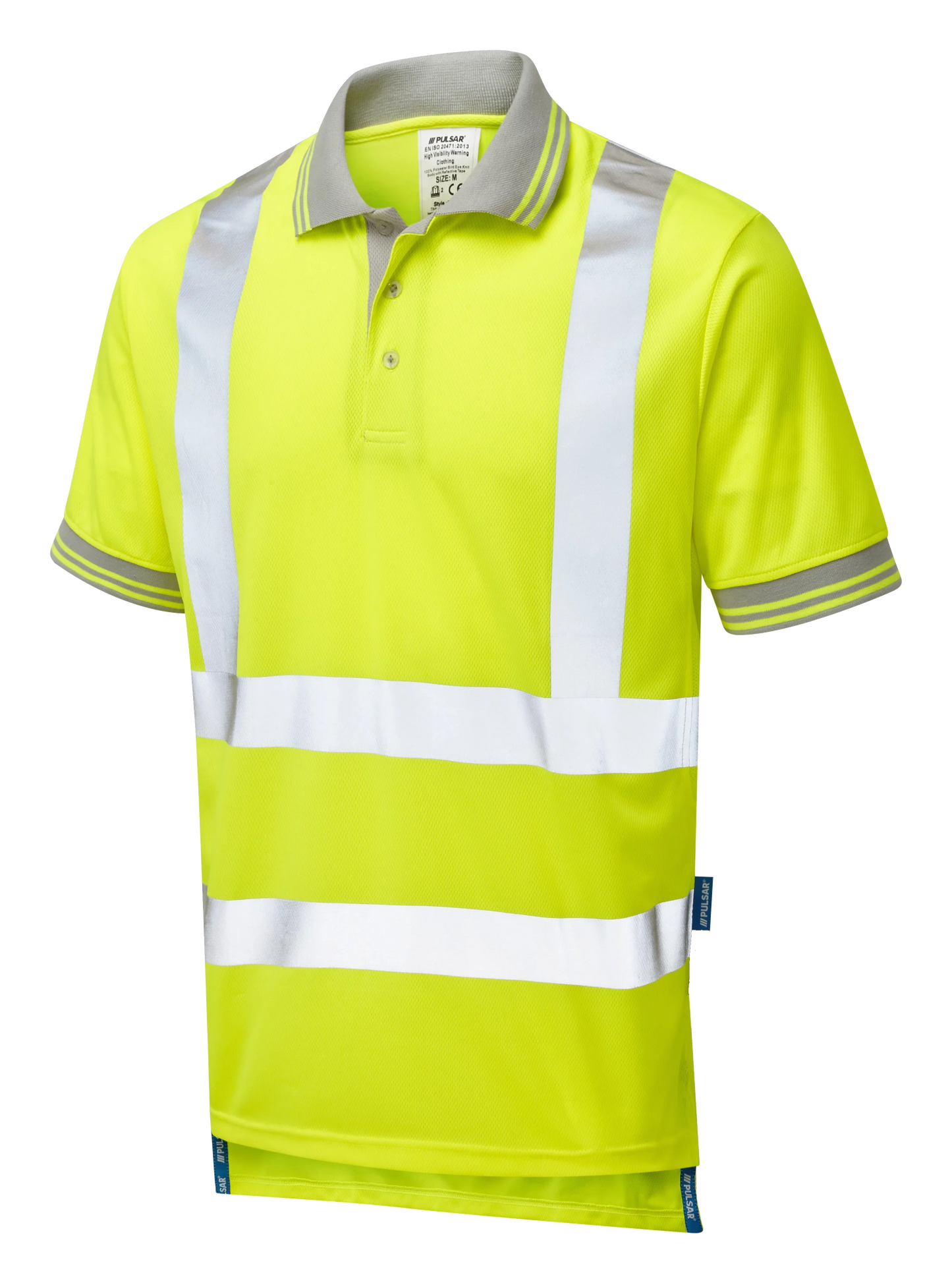Personalised Custom Branded PULSAR® PROTECT Hi-Vis Yellow Polo Shirt - P175 - Brand It Essex Ltd