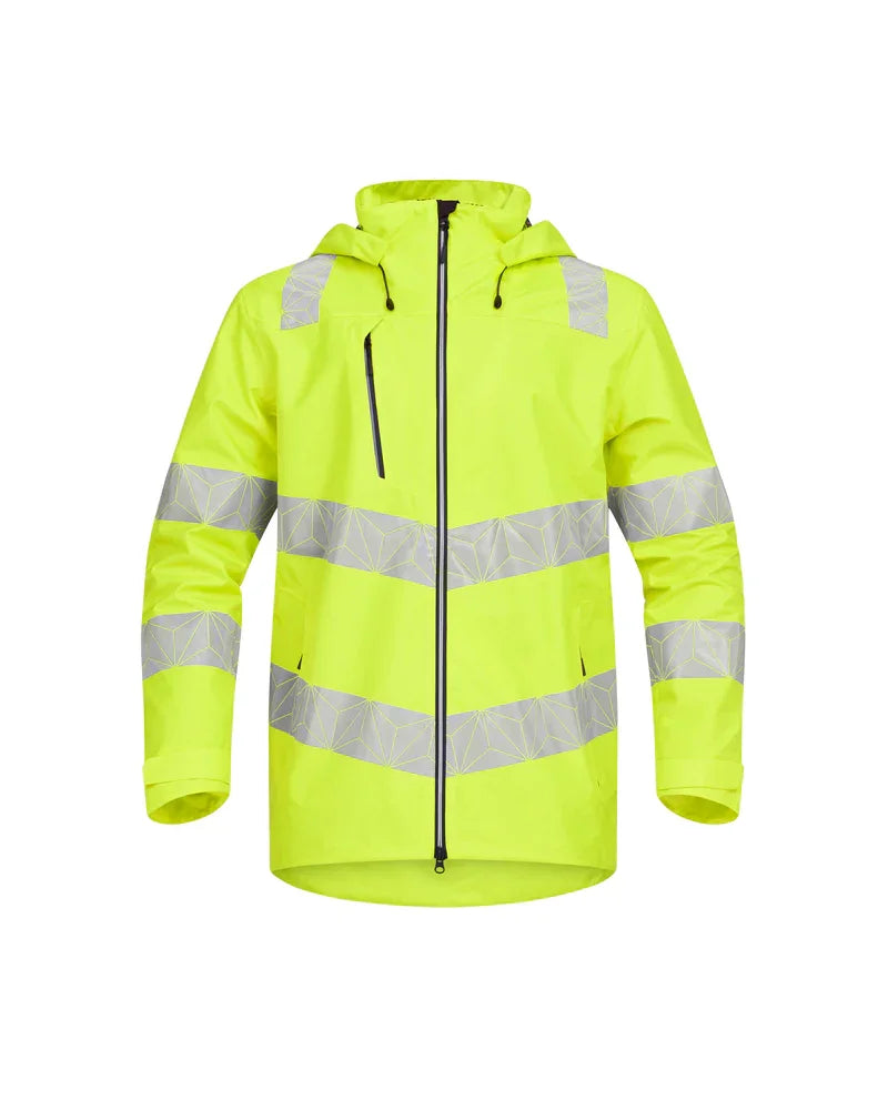 Personalised Custom Branded PULSAR® REACT Men's Hi-Vis Waterproof Yellow Shell Jacket - RCT800 - Brand It Essex Ltd