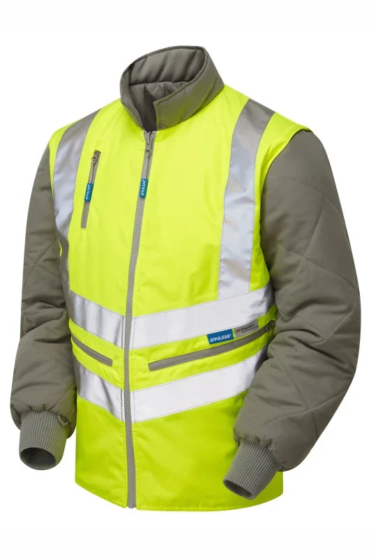 Personalised Custom Branded PULSAR® PROTECT Hi-Vis Yellow Body Warmer - P422 - Brand It Essex Ltd