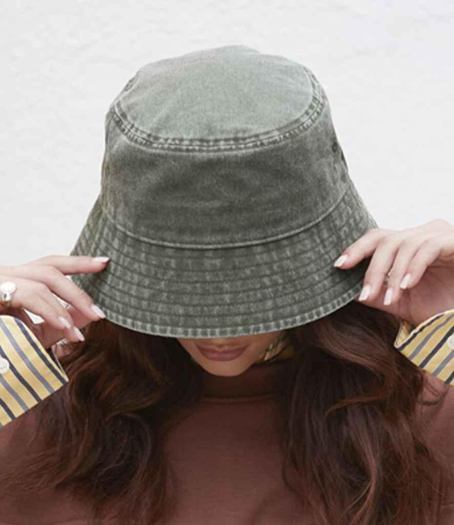 Personalised Custom Branded Beechfield Vintage Bucket Hat -B688 - Brand It Essex Ltd