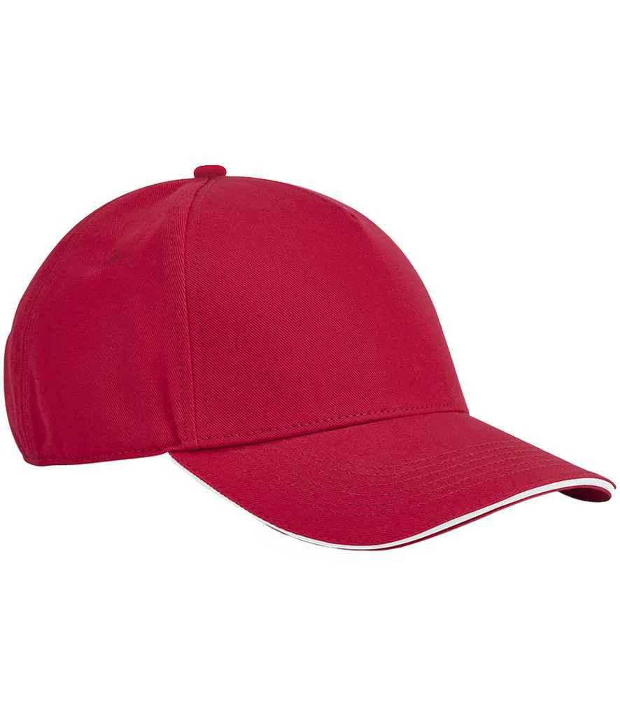 Personalised Custom Branded Beechfield EarthAware Classic Organic Cotton 5 Panel Sandwich Peak Cap - B825C - Brand It Essex Ltd