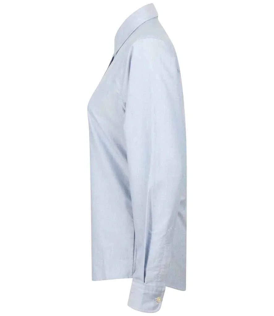 Henbury Ladies Long Sleeve Classic Oxford Shirt - Brand It Essex Ltd