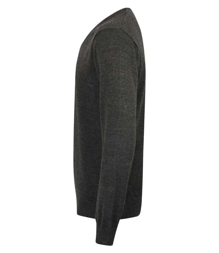 Lightweight Cotton V Neck Sweater - HB720 - Brand It Essex Ltd