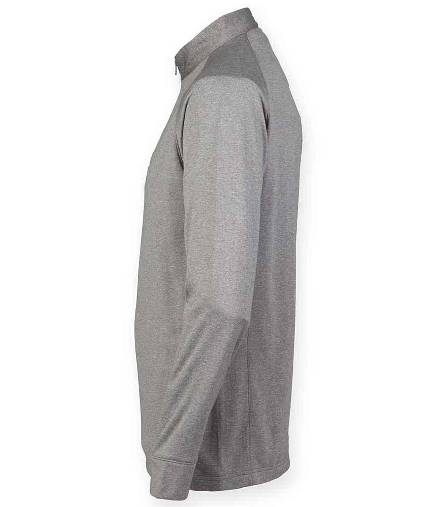 Henbury Zip Neck Wicking Top - HB862 - Brand It Essex Ltd