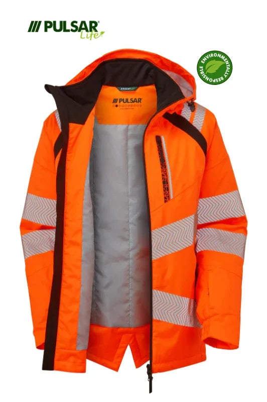 Personalised Custom Branded PULSAR® LIFE Women's Hi-Vis Orange Shell Jacket - LFE960 - Brand It Essex Ltd