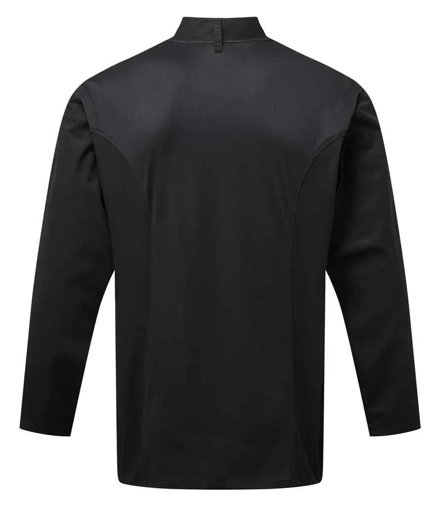 Personalised Custom Branded Premier Coolchecker® Long Sleeve Chef's Jacket - PR903 - Brand It Essex Ltd