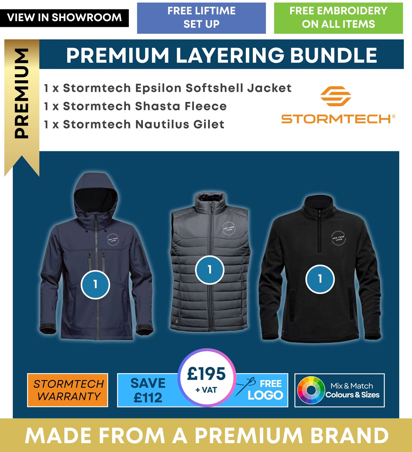 Personalised Custom Branded Tee jays taster bundle - Brand It Essex Ltd
