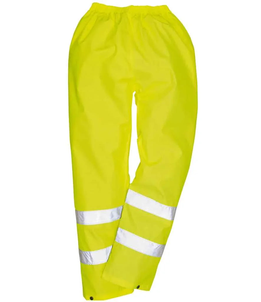 Portwest Hi-Vis Rain Trousers - PW012 - Brand It Essex Ltd