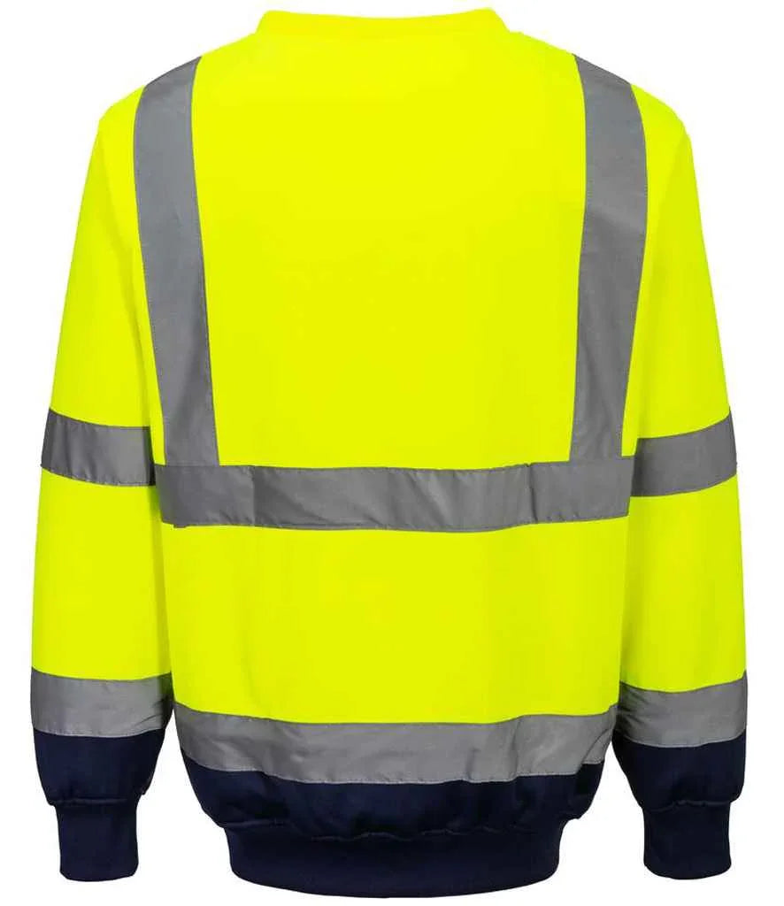 Personalised Custom Branded Portwest Hi-Vis Two Tone Sweatshirt - PW668 - Brand It Essex Ltd