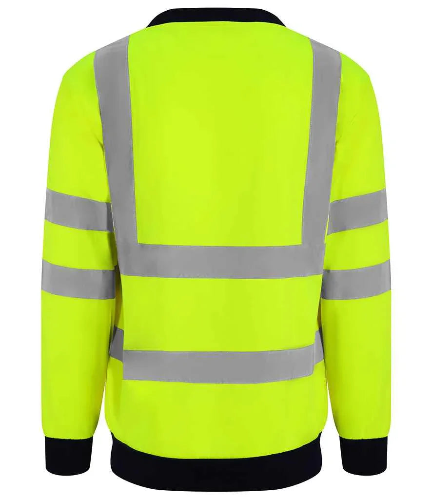 Personalised Custom Branded Pro High Visibility Two Tone Sweatshirt - RX730 - Brand It Essex Ltd