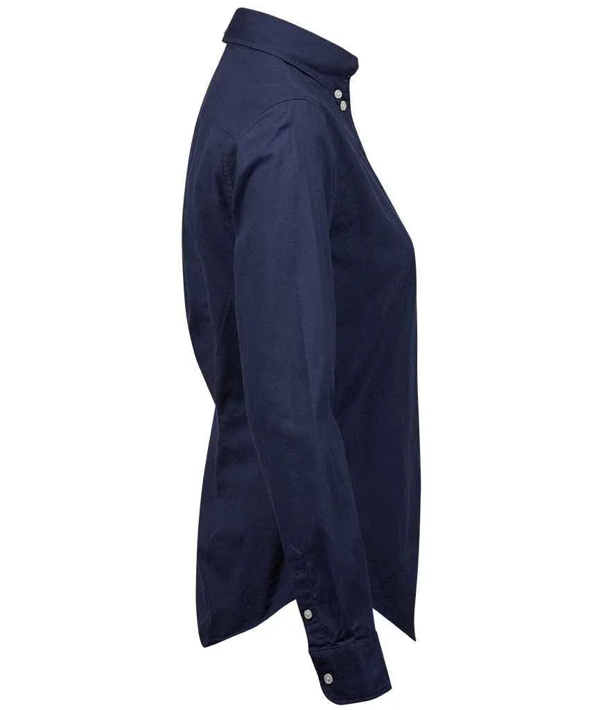 Tee Jays Ladies Perfect Long Sleeve Oxford Shirt - TJ4001 - Brand It Essex Ltd