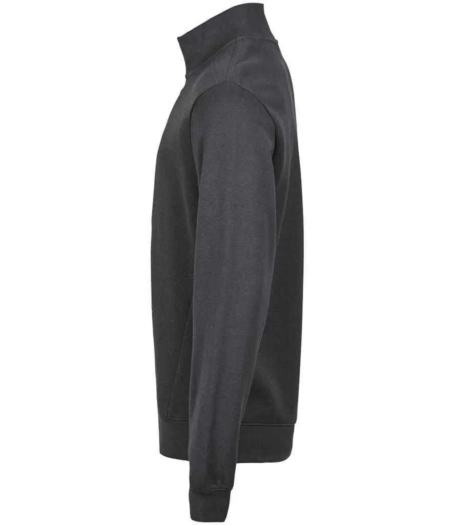 Tee Jays Ribbed Interlock Half Zip Sweatshirt - TJ5506 - Brand It Essex Ltd