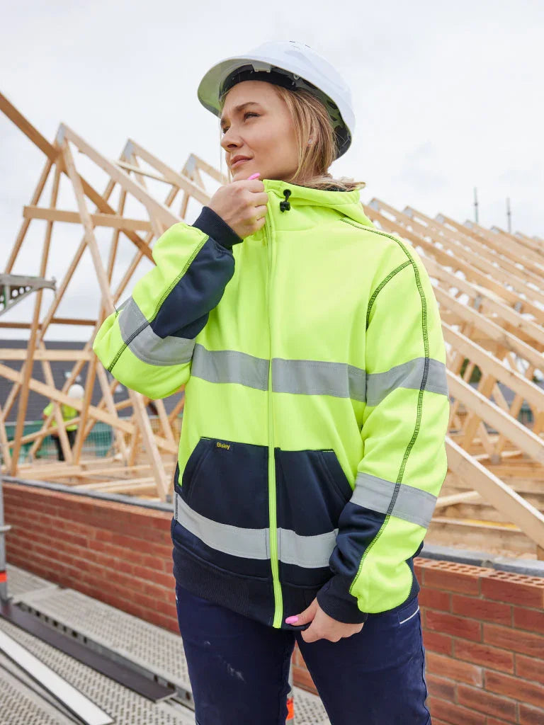 Personalised Custom Branded Bisley Taped Hi Vis Fleece Hoodie - Brand It Essex Ltd