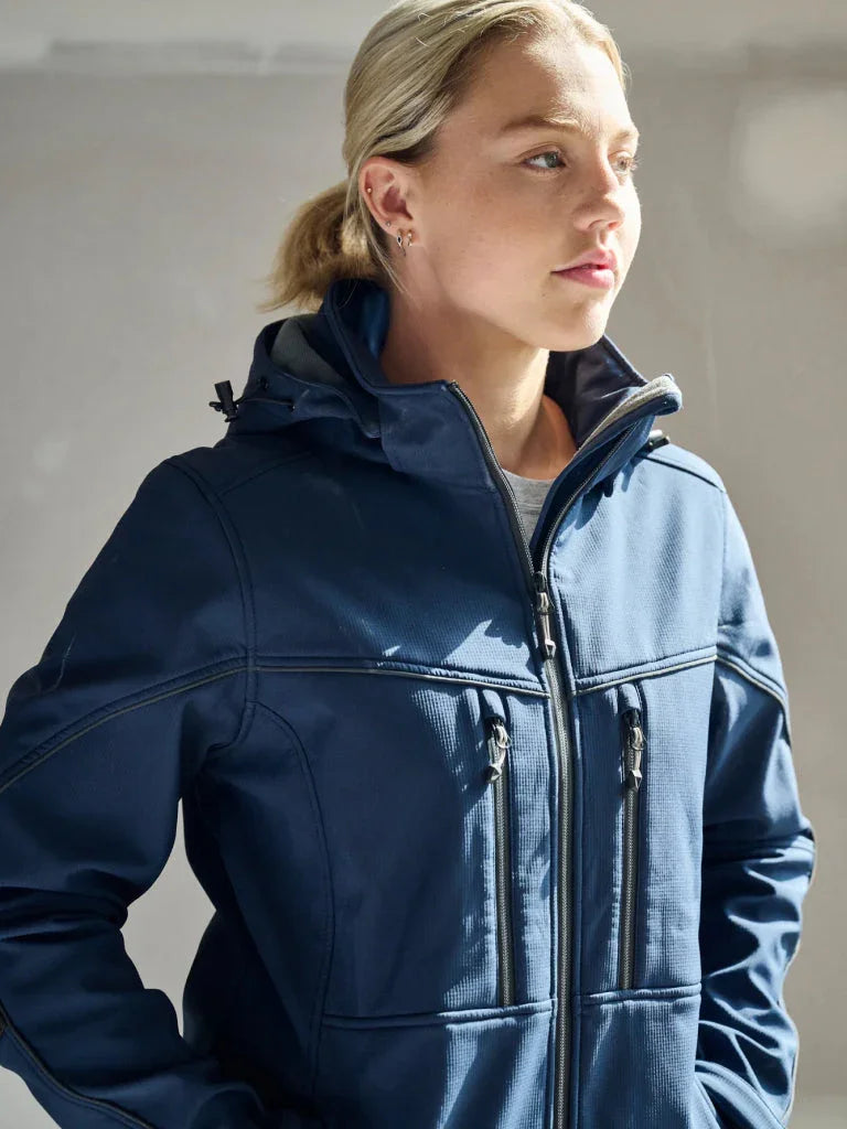Personalised Custom Branded Bisley Women’s FLX & MOVE™ Hooded Soft Shell Jacket - Brand It Essex Ltd
