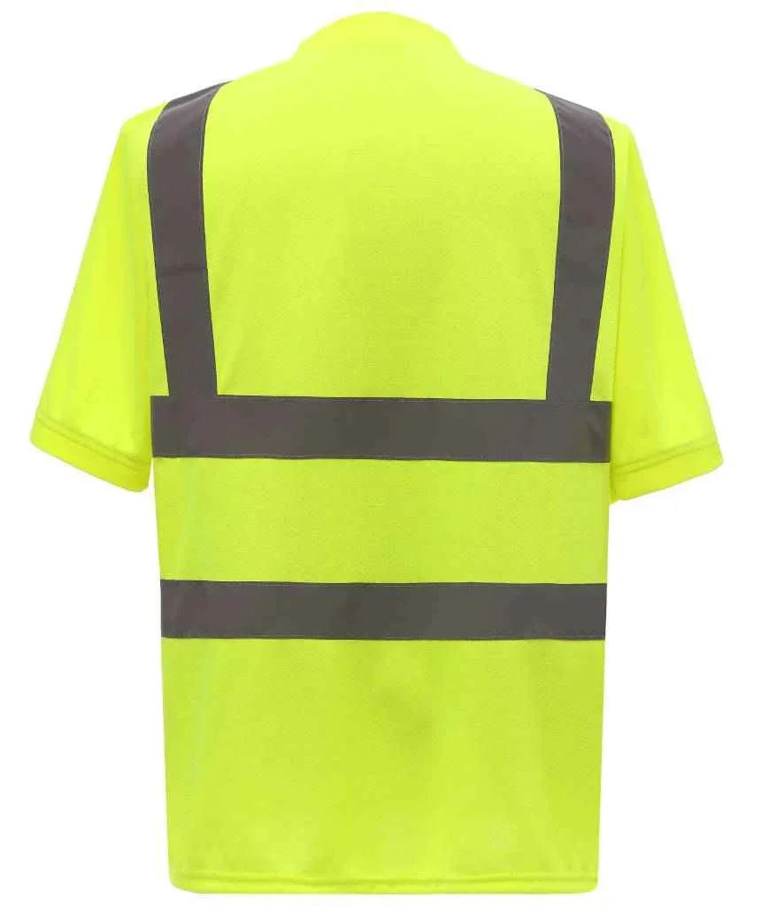 Personalised Custom Branded Yoko Hi-Vis Short Sleeve T-Shirt - YK010 - Brand It Essex Ltd