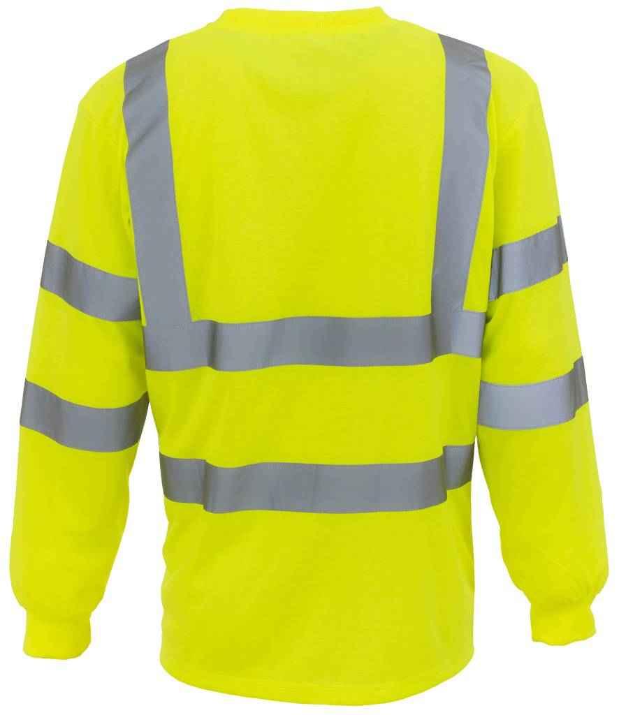 Personalised Custom Branded Yoko Hi-Vis Long Sleeve T-Shirt - YK012 - Brand It Essex Ltd