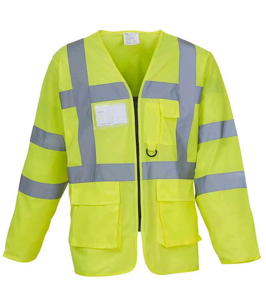 Personalised Custom Branded Yoko Hi-Vis Executive Long Sleeve Waistcoat - YK108 - Brand It Essex Ltd
