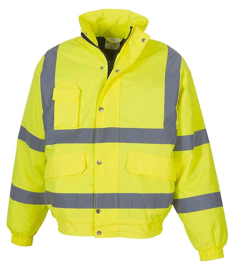 Personalised Custom Branded Yoko Hi-Vis Classic Bomber Jacket - YK200 - Brand It Essex Ltd