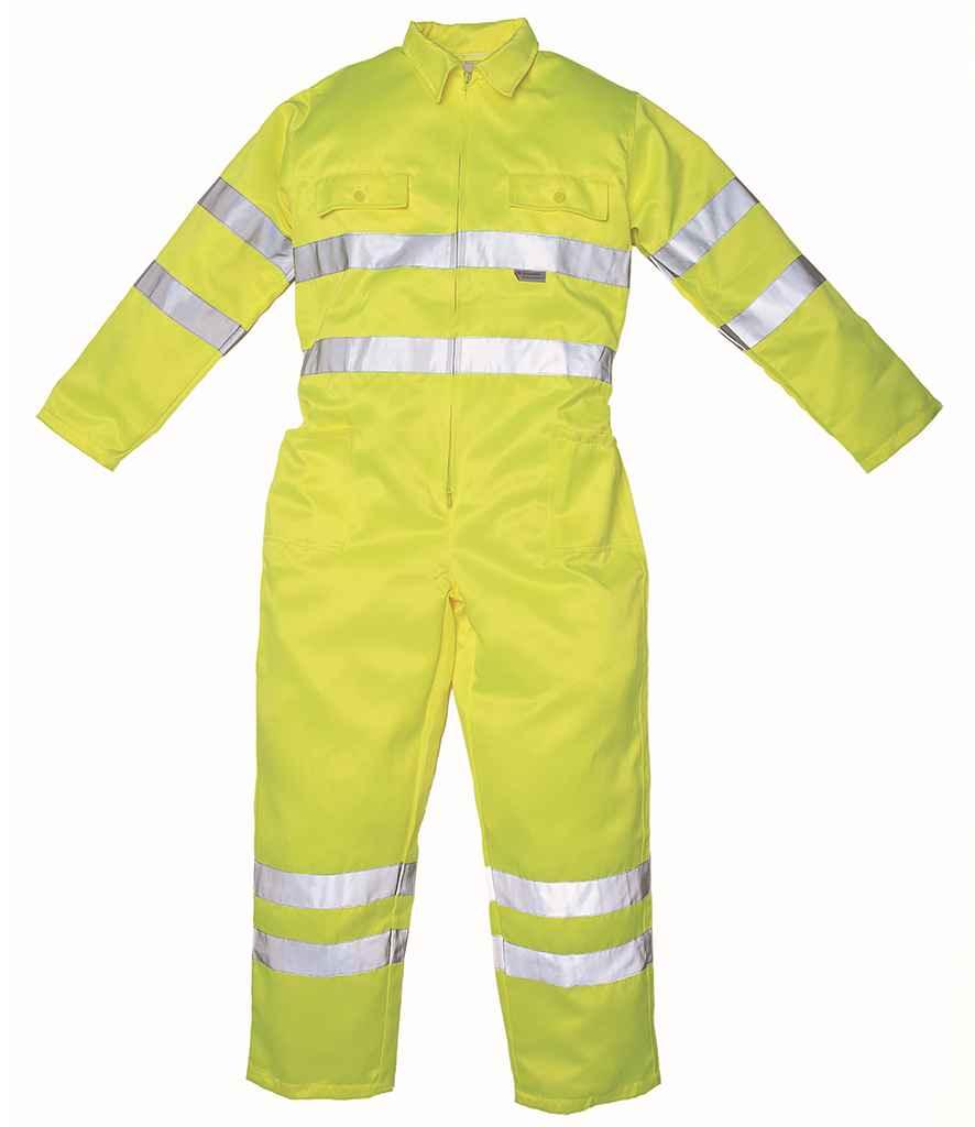 Yoko Hi-Vis Poly/Cotton Coverall - YK303 - Brand It Essex Ltd