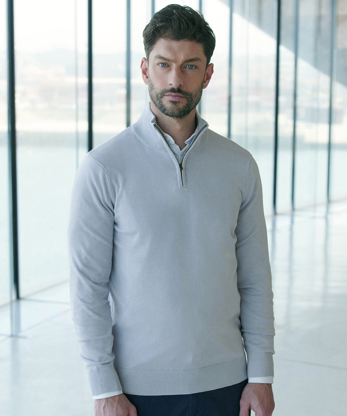 Henbury H729 Men's 1/4 Zip Jumper | Branded Workwear – Brand It