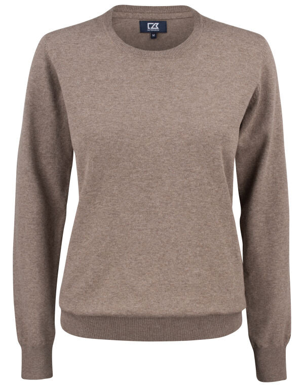 Personalised Custom Branded Cutter & Buck Oakville Crewneck Women's Knitted Golf Sweater - Brand It Essex Ltd