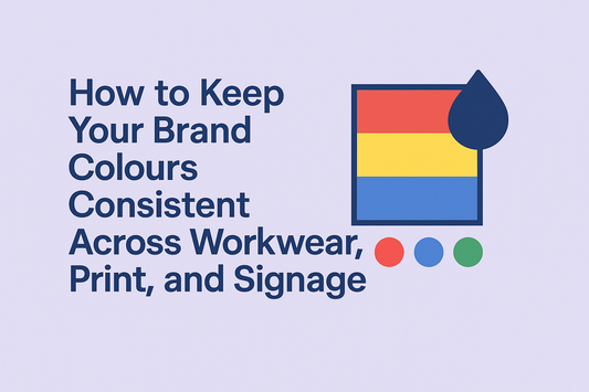 How to Keep Your Brand Colours Consistent Across Workwear, Print, and Signage