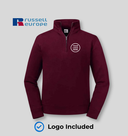 Russell Authentic Zip Neck Sweatshirt - BYOB