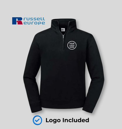 Russell Authentic Zip Neck Sweatshirt - BYOB