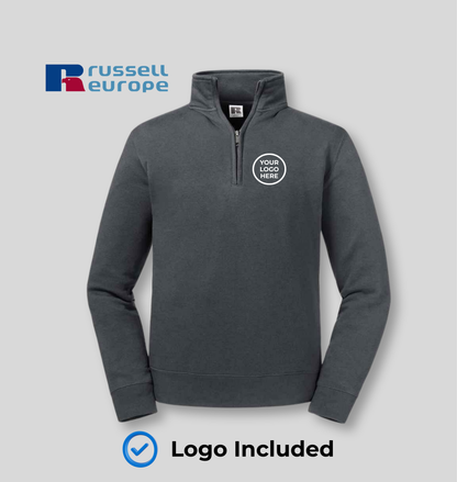 Russell Authentic Zip Neck Sweatshirt - BYOB