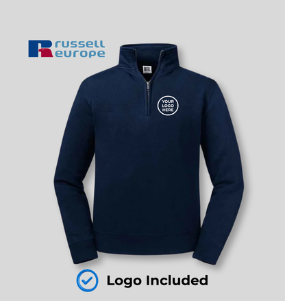 Russell Authentic Zip Neck Sweatshirt - BYOB