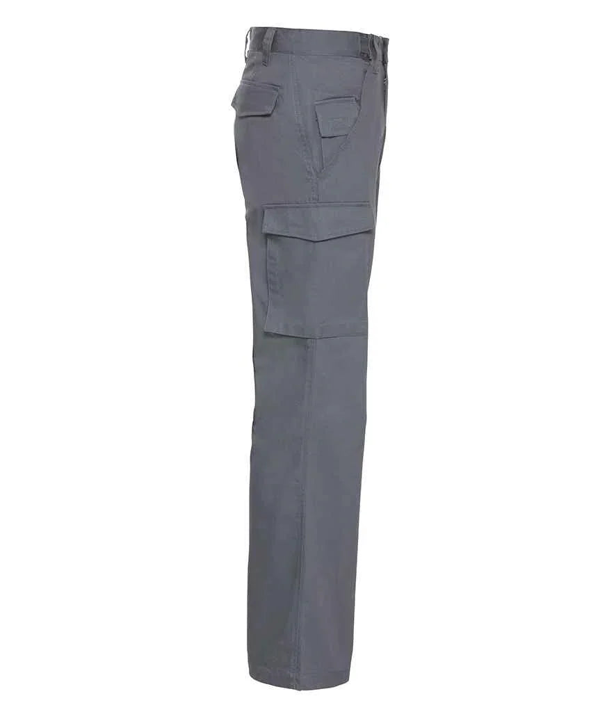 Russell Polycotton Twill Workwear Trousers - J001M - Brand It Essex Ltd