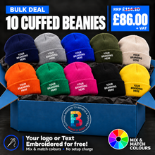Branded Cuffed Beanie Deal - Pack 10