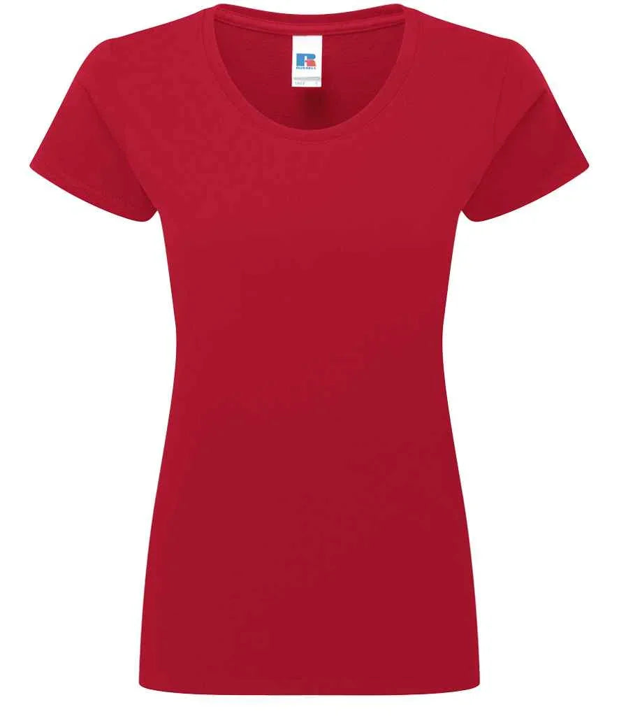 Personalised Custom Branded Russell Ladies Authentic Classic Ringspun T-Shirt -J180F - Brand It Essex Ltd