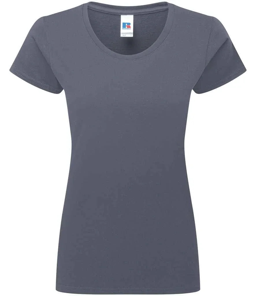 Personalised Custom Branded Russell Ladies Authentic Classic Ringspun T-Shirt -J180F - Brand It Essex Ltd