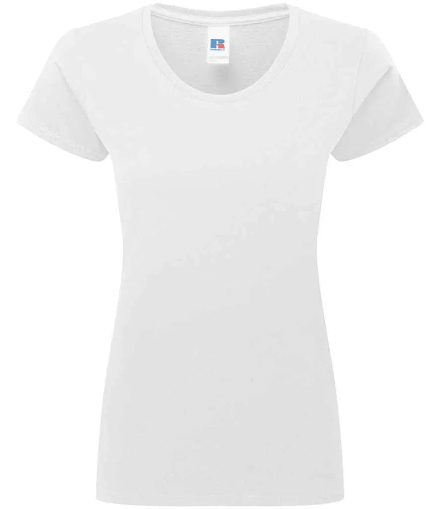 Personalised Custom Branded Russell Ladies Authentic Classic Ringspun T-Shirt -J180F - Brand It Essex Ltd
