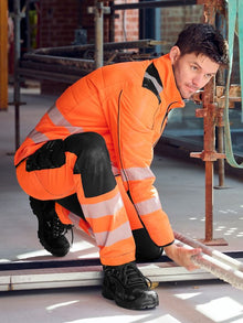 Bisley Taped Hi Vis Bradford 4-Way Stretch Cargo Trousers