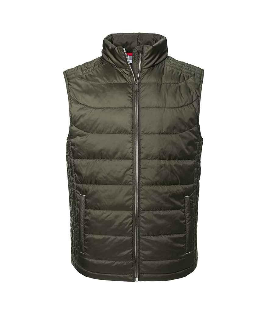 Russell Nano Padded Bodywarmer - Olive - Brand It Essex Ltd