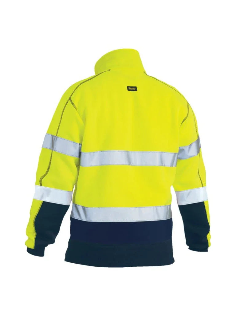 Personalised Custom Branded Bisley Taped Hi Vis 1/4 Zip Pullover Fleece - Brand It Essex Ltd