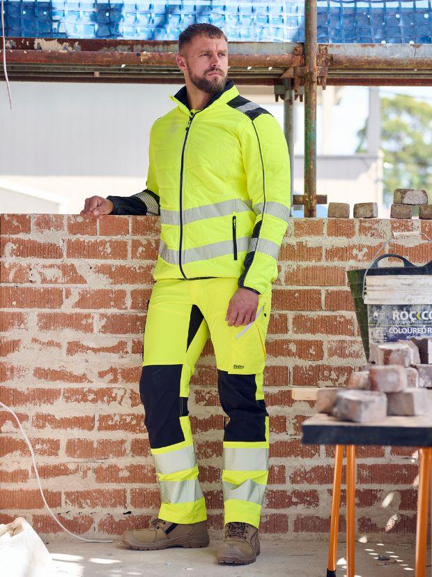Bisley Taped Hi Vis Bradford 4-Way Stretch Cargo Trousers - Brand It Essex Ltd
