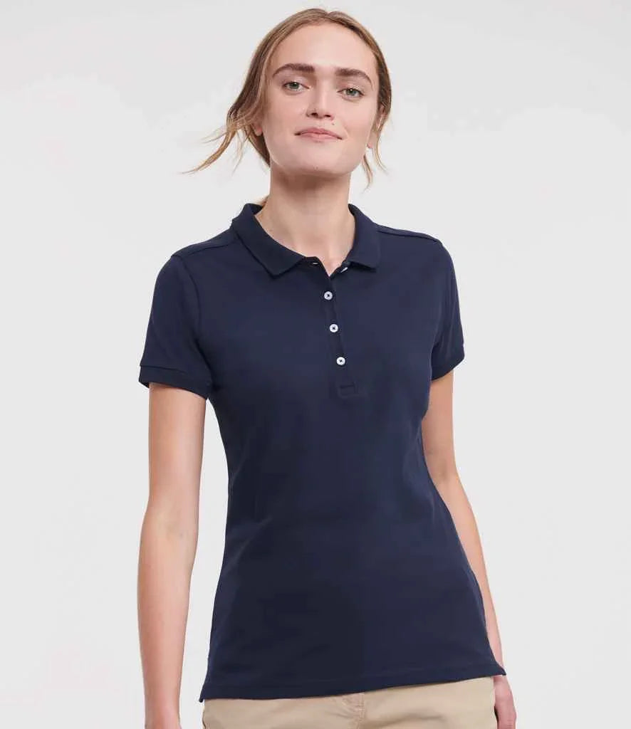 Russell Ladies Stretch Pique Polo Shirt - J566F - Brand It Essex Ltd