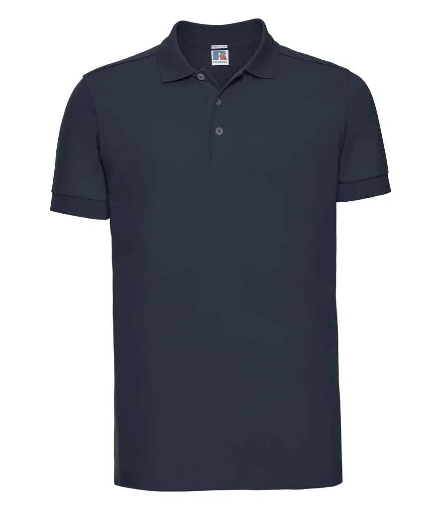 Russell Stretch Pique Polo Shirt - J566M - Brand It Essex Ltd