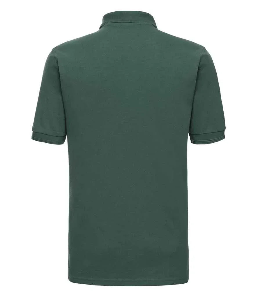 Russell Hardwearing Poly/Cotton Pique Polo Shirt - Bottle Green - Brand It Essex Ltd