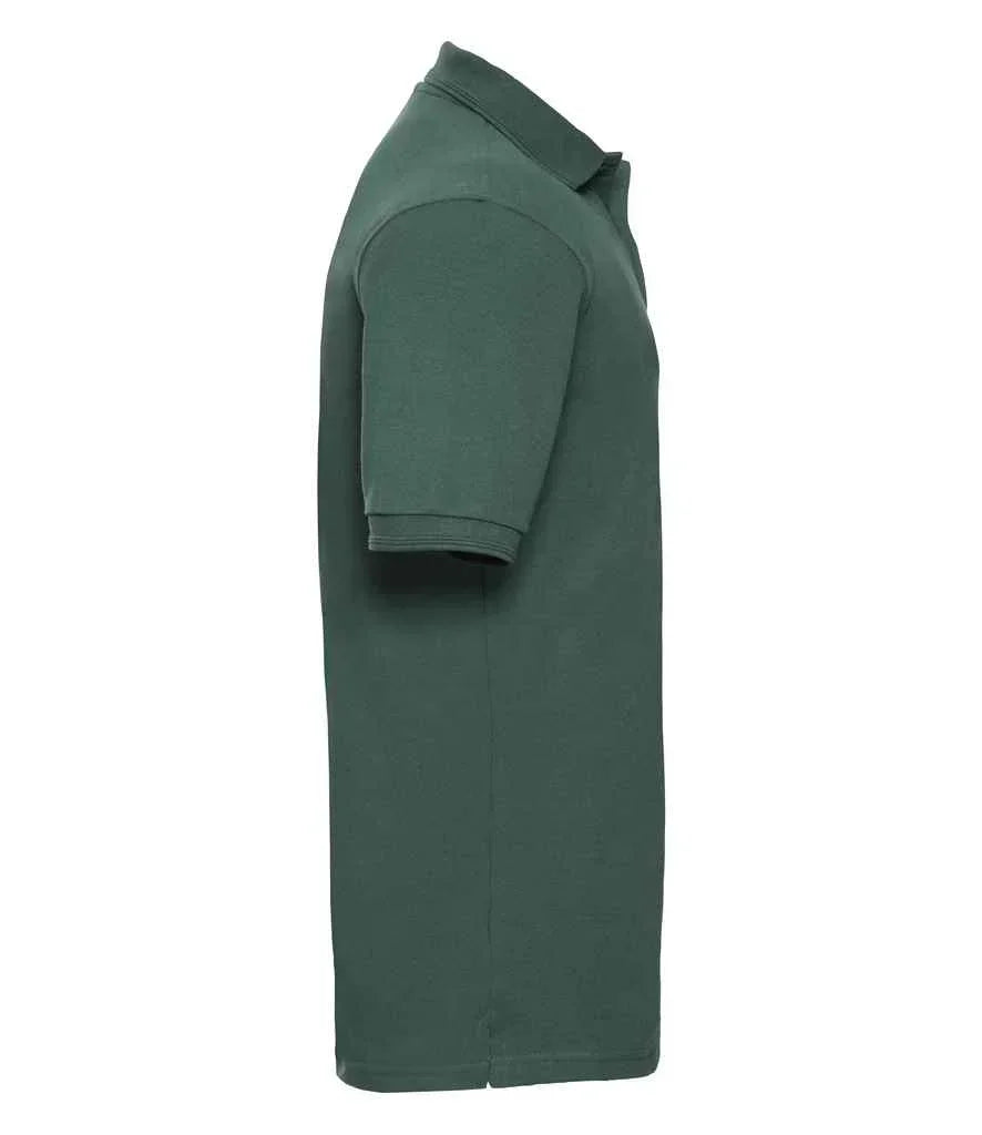 Russell Hardwearing Poly/Cotton Pique Polo Shirt - Bottle Green - Brand It Essex Ltd