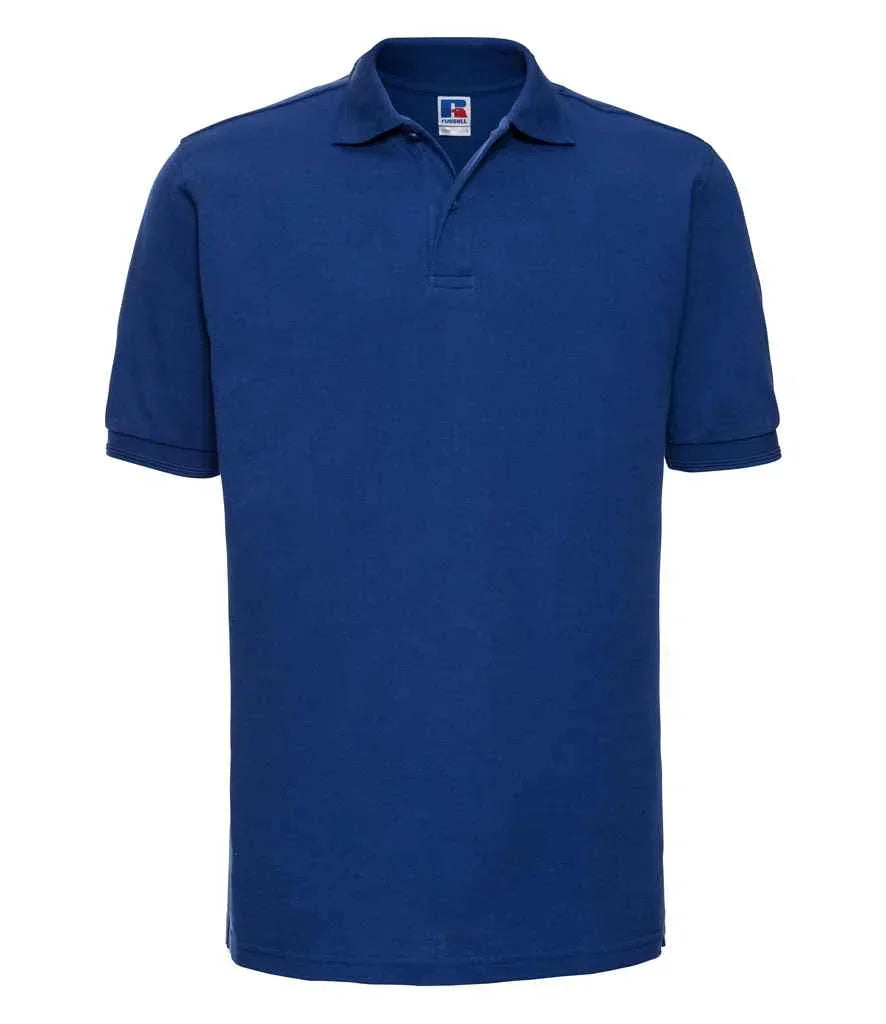 Russell Hardwearing Poly/Cotton Pique Polo Shirt - Bright Royal - Brand It Essex Ltd