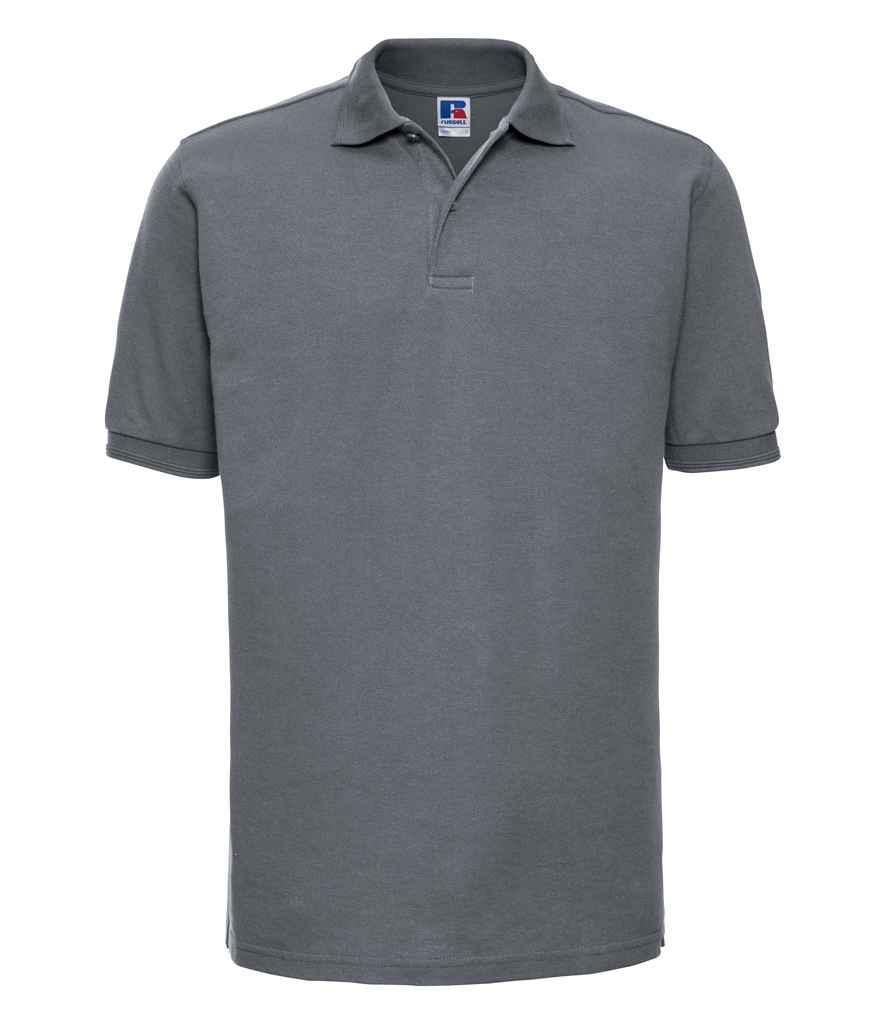 Russell Hardwearing Poly/Cotton Pique Polo Shirt - Convoy Grey - Brand It Essex Ltd
