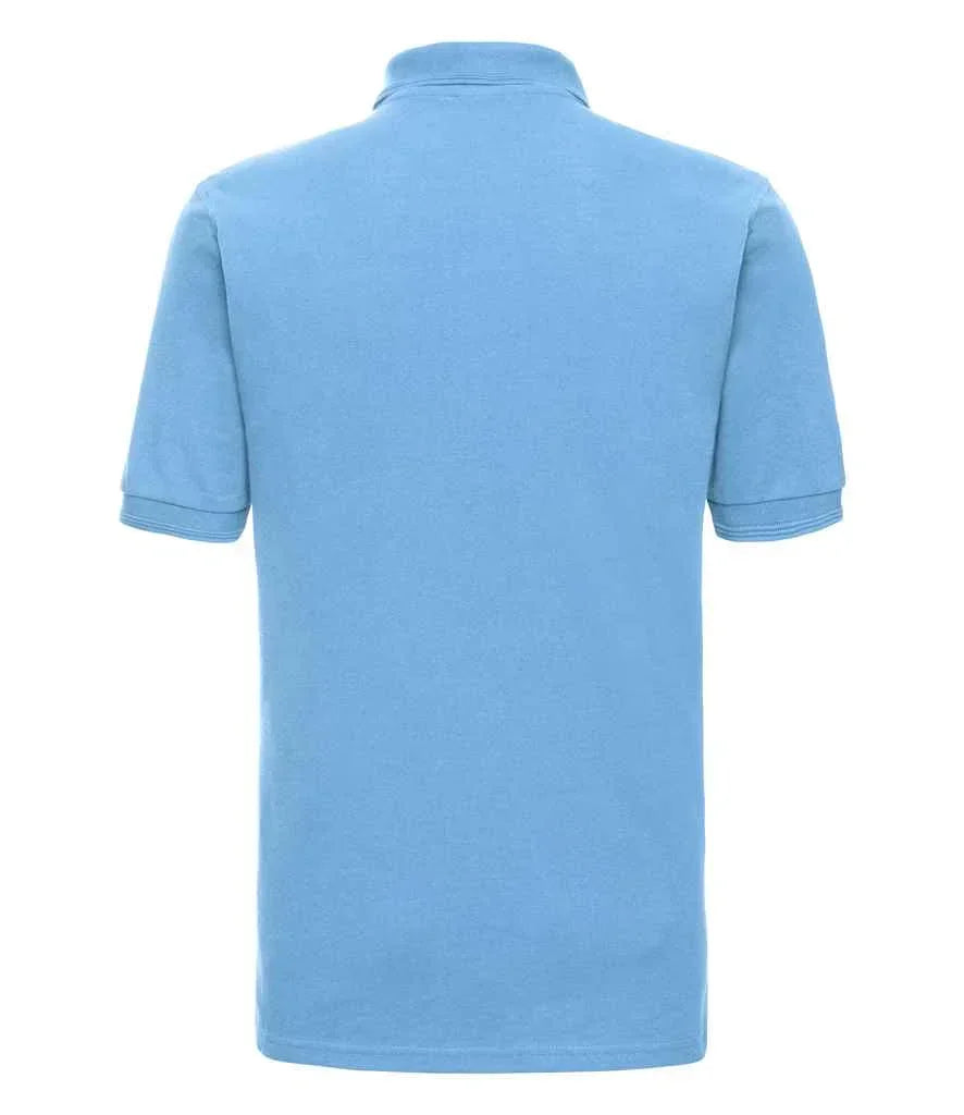 Russell Hardwearing Poly/Cotton Pique Polo Shirt - Sky Blue - Brand It Essex Ltd