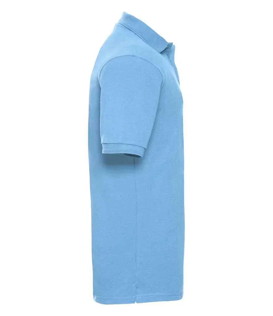 Russell Hardwearing Poly/Cotton Pique Polo Shirt - Sky Blue - Brand It Essex Ltd