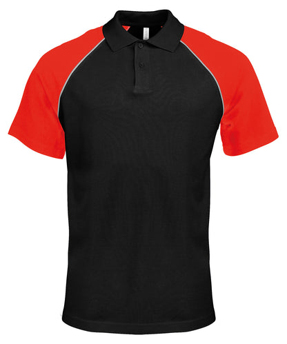 Kariban Contrast Baseball Polo Shirt (KB226)