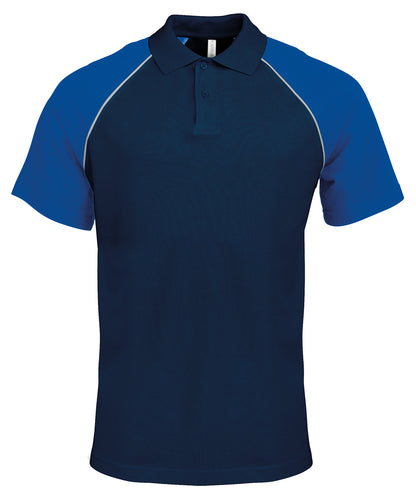 Kariban Contrast Baseball Polo Shirt (KB226)