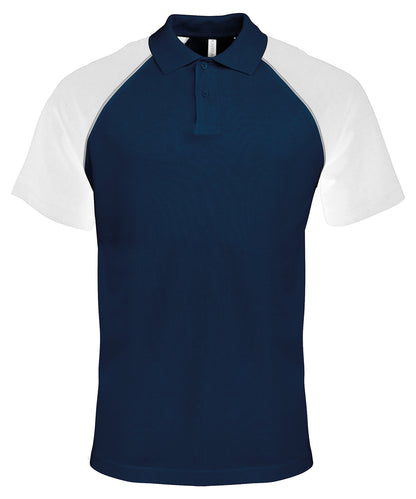 Kariban Contrast Baseball Polo Shirt (KB226)